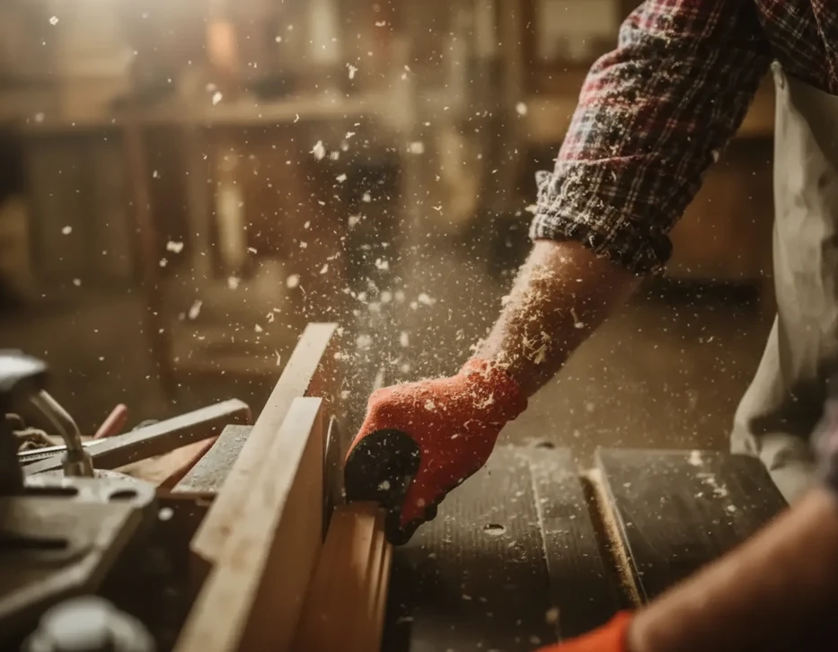 menuisier mobilier artisanal artisanat en bois dans un atelier de bois